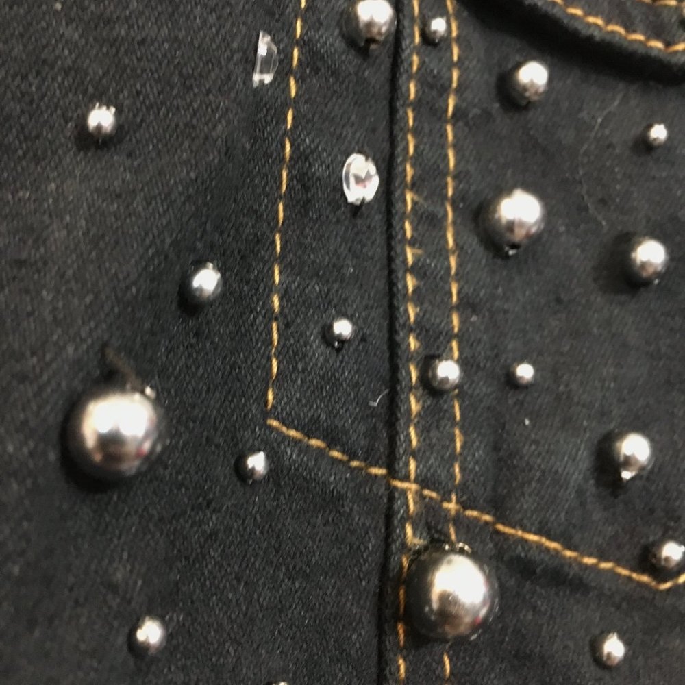 Quacker Factory Art To Wear Embellished Dark Deni… - image 8